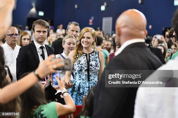 Amy Adams meets the jurors during Giffoni Film Festival 2017 on July 18, 2017 in Giffoni Valle Piana, Italy.