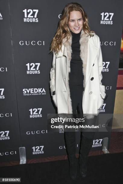 Cody Horn attends 127 HOURS New York Premiere Hosted by GUCCI at Chelsea Clearview Cinema on November 2, 2010 in New York City.