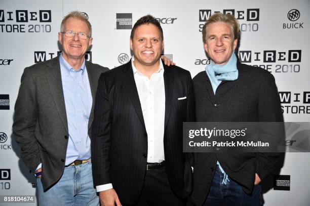 Ed Begley Jr., Howard Mittman and Matthew Modine attend WIRED Celebrates the 2010 WIRED Store Experiential Gallery Opening in NOHO at NoHo on...