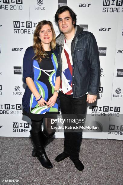 Jane Hammer and David Perlick attend WIRED Celebrates the 2010 WIRED Store Experiential Gallery Opening in NOHO at NoHo on November 18, 2010 in New...