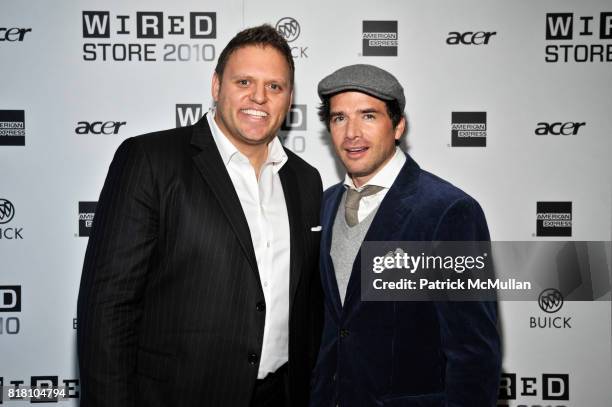 Howard Mittman and Matthew Settle attend WIRED Celebrates the 2010 WIRED Store Experiential Gallery Opening in NOHO at NoHo on November 18, 2010 in...