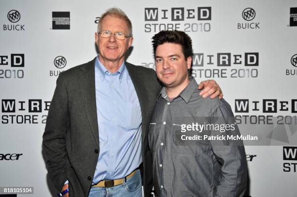 Ed Begley Jr. And Scott Smith attend WIRED Celebrates the 2010 WIRED Store Experiential Gallery Opening in NOHO at NoHo on November 18, 2010 in New...