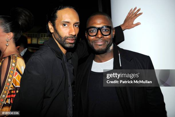 Paul Alexander and Nashom attend OUT 100 Presented by BUICK at IAC Building on November 18, 2010 in New York City.