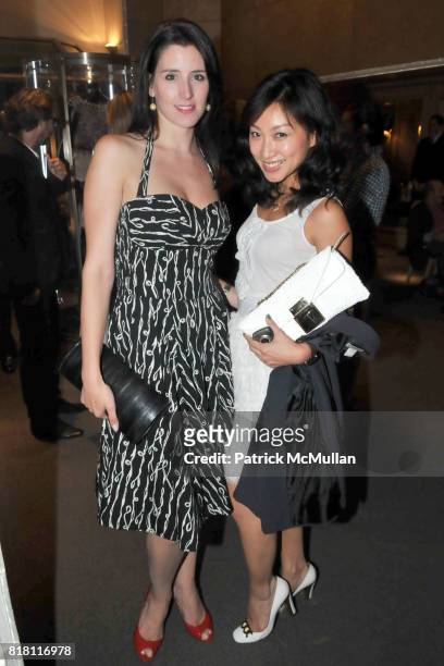 Cynthia Shannon and Chaeyo Lee attend FASHION's NIGHT OUT with VAN CLEEF and ARPELS at Van Cleef and Arpels 5th Ave on September 10th, 2010 in New...