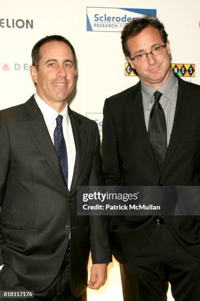 Jerry Seinfeld and Bob Saget attend COOL COMEDY - HOT CUISINE Gala to Benefit SCLERODERMA RESEARCH FOUNDATION at Caroline's on November 8, 2010 in...