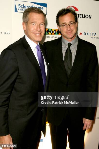 Brian Williams and Bob Saget attend COOL COMEDY - HOT CUISINE Gala to Benefit SCLERODERMA RESEARCH FOUNDATION at Caroline's on November 8, 2010 in...