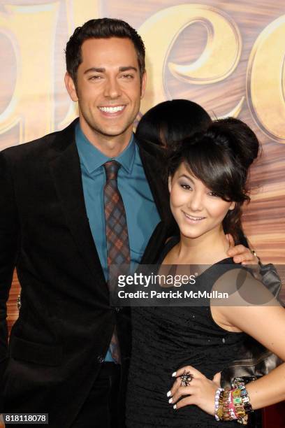 Zachary Levi and Fivel Stewart attend TANGLED World Premiere at El Capitan Theatre on November 14, 2010 in Hollywood, California.