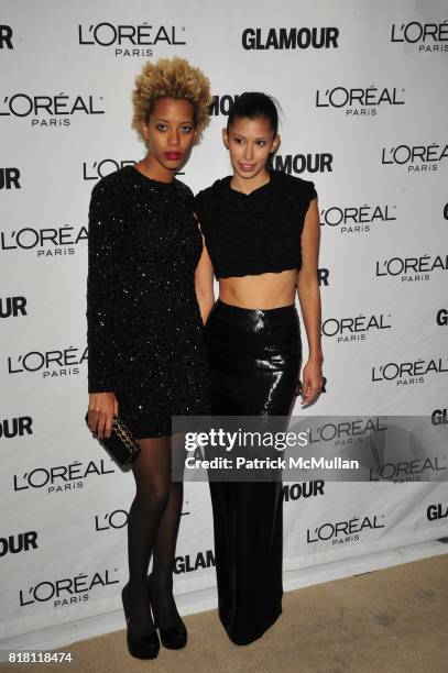 Carly Cushnie and Michelle Ochs attend GLAMOUR Women of the Year Red-Carpet Arrivals at Carnegie Hall NYC on November 8, 2010 in New York City.