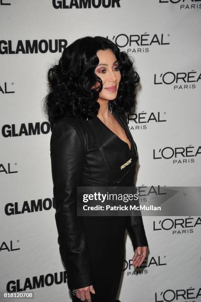 Cher attends GLAMOUR Women of the Year Red-Carpet Arrivals at Carnegie Hall NYC on November 8, 2010 in New York City.