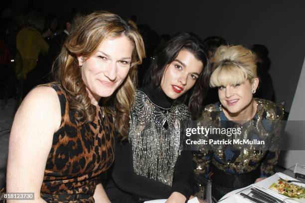 Ana Gasteyer, Crystal Renn and Kelly Osbourne attend Glamour Women of the Year Awards Dinner at The Atrium at MoMA on November 8, 2010 in New York...