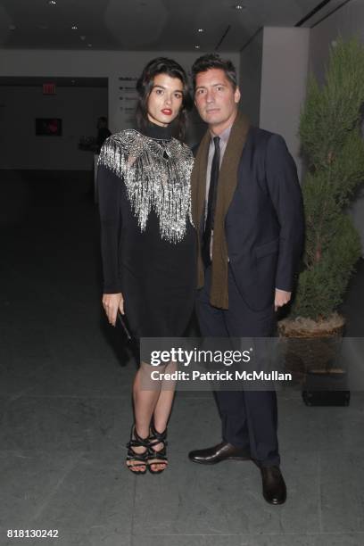 Crystal Renn and ? attend Glamour Women of the Year Awards Dinner at The Atrium at MoMA on November 8, 2010 in New York City.
