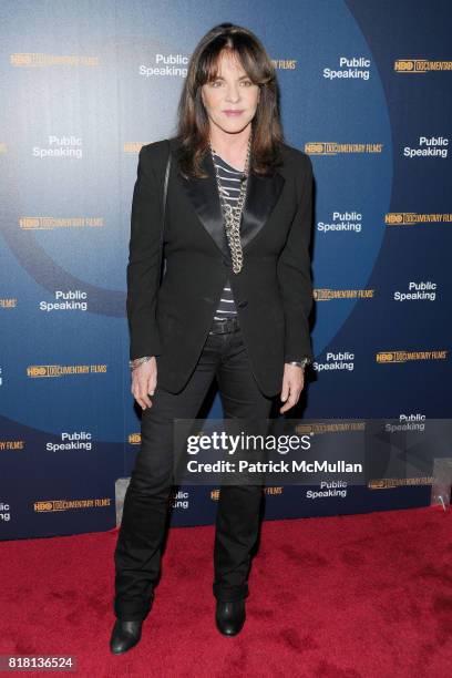 Stockard Channing attends The HBO Documentary Films Premiere of PUBLIC SPEAKING - Arrivals at MoMA on November 15, 2010 in New York City.