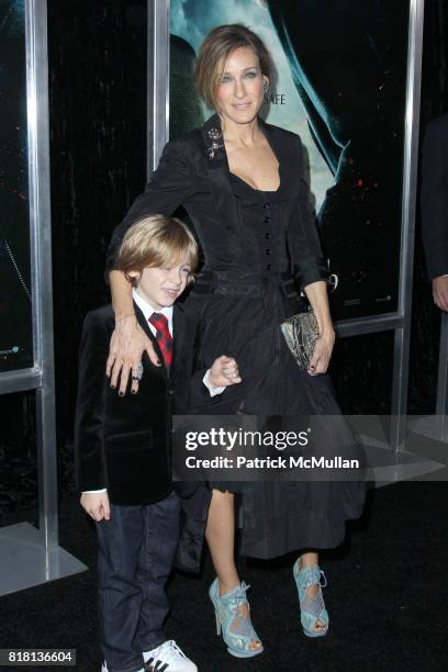 James Broderick and Sarah Jessica Parker attend New York Premiere of HARRY POTTER AND THE DEATHLY HALLOWS at Alice Tully Hall on November 15, 2010 in...