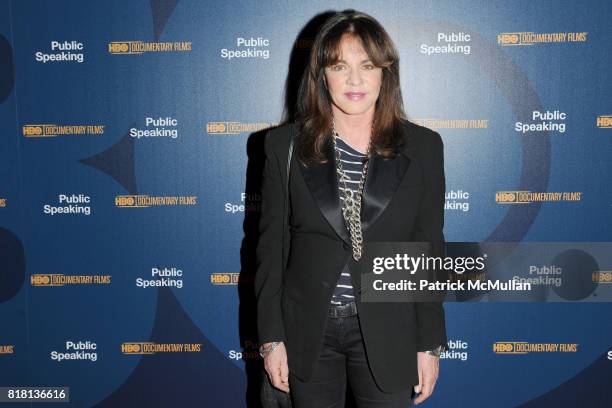 Stockard Channing attends The HBO Documentary Films Premiere of PUBLIC SPEAKING - Arrivals at MoMA on November 15, 2010 in New York City.
