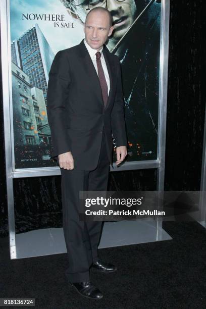 Ralph Fiennes attends New York Premiere of HARRY POTTER AND THE DEATHLY HALLOWS at Alice Tully Hall on November 15, 2010 in New York City.