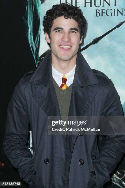 Darren Criss attends New York Premiere of HARRY POTTER AND THE DEATHLY HALLOWS at Alice Tully Hall on November 15, 2010 in New York City.