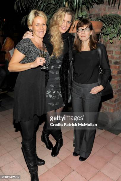 Ann Orrsten, Kimberly Reed and Jane Brown attend SALMAN RUSHDIE Launch Party for "Luka and the Fire of Life" at The Bowery Hotel on November 15, 2010...