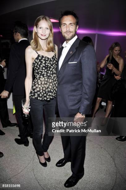 Katrin Thormann and Miguel Fabregas attend THE HUGO BOSS PRIZE Annual Party 2010 at Solomon R. Guggenheim Museum on November 4, 2010.