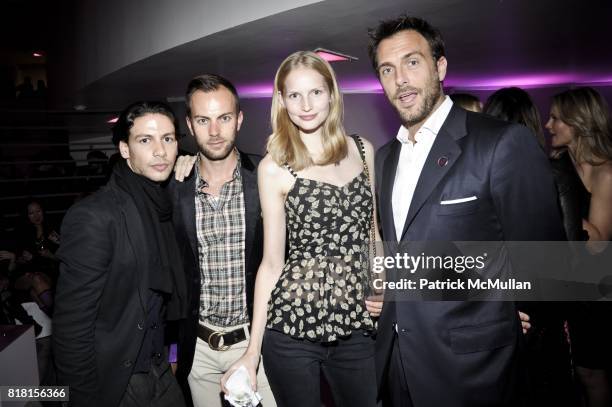 Thomas Rom, Sandro Suppnig, Katrin Thormann and Miguel Fabregas attend THE HUGO BOSS PRIZE Annual Party 2010 at Solomon R. Guggenheim Museum on...