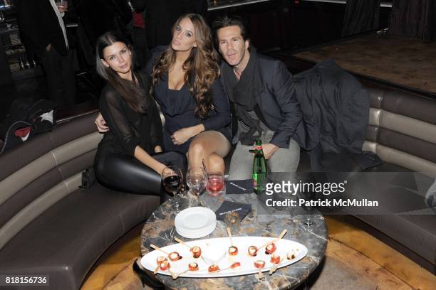 Alejandra Cata, Jade Foret and Scott Lipps attend THE CINEMA SOCIETY & DKNY JEANS host the after party for "DUE DATE" at Lavo on November 1, 2010 in...
