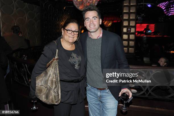 Fern Mallis and Andrew Freesmeier attend THE CINEMA SOCIETY & DKNY JEANS host the after party for "DUE DATE" at AMC Lincoln Square on November 1,...