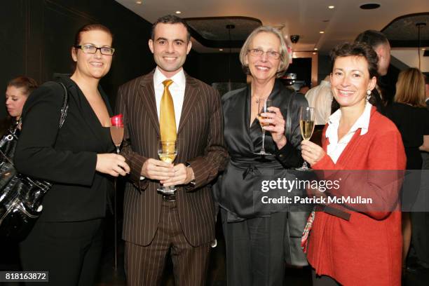 Karen Gillo, Thomas Serrano, Ellen Palop and Isabelle de Fleurac attend MAUBOUSSIN's 2nd Year Anniversary Party with muse Elsa Zylberstein and Launch...