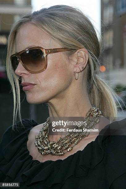 Model Laura Bailey attends a private dinner hosted by Stella McCartney at Harvey Nichols on July 3, 2008 in London