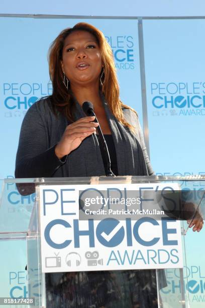 Queen Latifah attend People's Choice Awards 2011 Nominations Announcement and Press Conference at The London West Hollywood on November 9th, 2010 in...