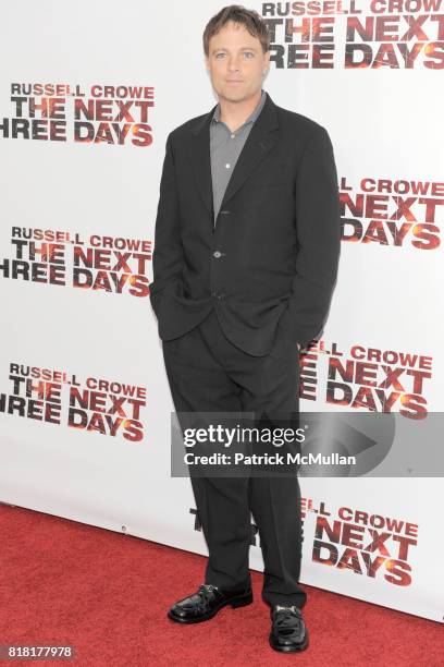 Michael Buie attends LIONSGATE and THE CINEMA SOCIETY host the premiere of THE NEXT THREE DAYS at Ziegfeld Theater on November 9, 2010 in New York...