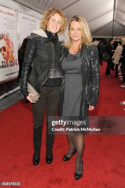 Mini Dilier and Debbie Bancroft attend LIONSGATE and THE CINEMA SOCIETY host the premiere of THE NEXT THREE DAYS at Ziegfeld Theater on November 9,...