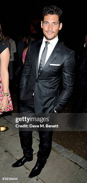 David Gandy attends the Salon Prive Summer Ball, at the Hurlingham Park on July 3, 2008 in London, England.