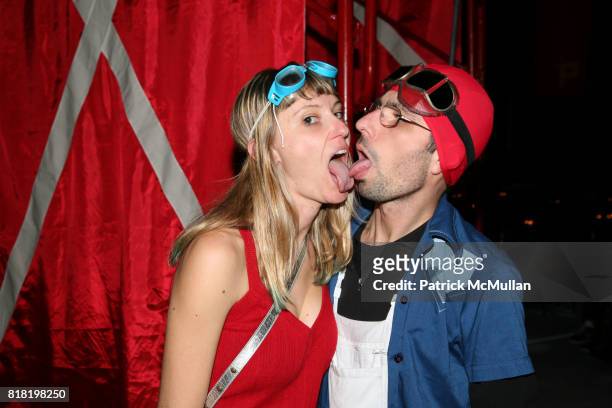 Eva Mattes and Franco Mattes attend PERFORMA presents The Red Party 2010 Benefit Gala at 508 W 37th St. On November 6, 2010 in New York.