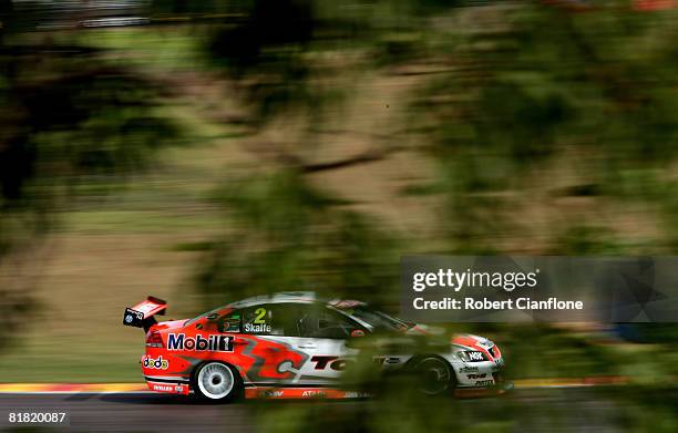 Mark Skaife of the Toll Holden Racing Team in action during practice for round six of the V8 Supercars Championship Series at Hidden Valley Raceway...