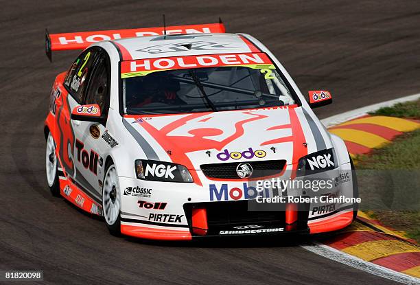 Mark Skaife of the Toll Holden Racing Team in action during practice for round six of the V8 Supercars Championship Series at Hidden Valley Raceway...