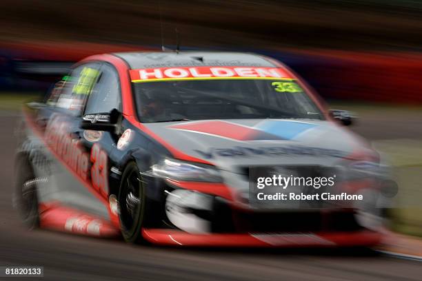 Lee Holdsworth of the Valvoline Cummins Race Team drives his Holden during practice for round six of the V8 Supercars Championship Series at Hidden...