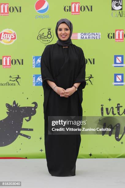 Doha Film Institute CEO Fatma Al Remaihi attends Giffoni Film Festival 2017 photocall on July 18, 2017 in Giffoni Valle Piana, Italy.