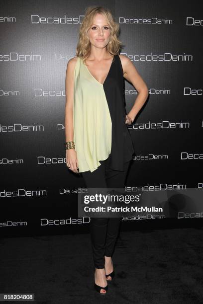 Monet Mazur attends Decades Denim Launch Event at Private Residence on November 2, 2010 in Los Angeles, California.