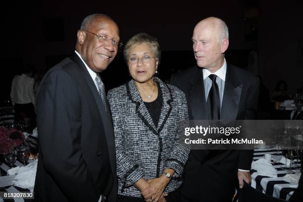 Howard Dodson, Marquita Pool-Eckert and ? attend The 2010 Jazz Interlude Honoring Lois and Roland W. Betts and Elizabeth Catlett at Museum of Modern...