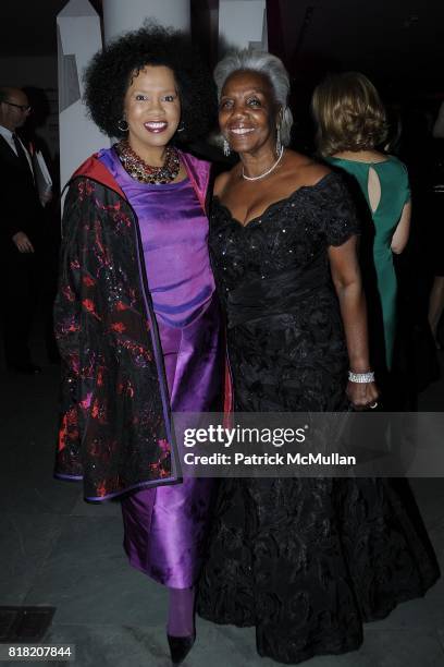 Sherry Bronfman and Lois Betts attend The 2010 Jazz Interlude Honoring Lois and Roland W. Betts and Elizabeth Catlett at Museum of Modern Art on...