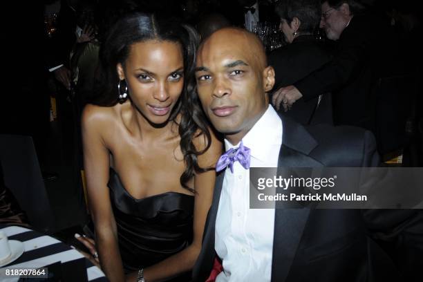 Quiana Grant and Rob Crawford attend The 2010 Jazz Interlude Honoring Lois and Roland W. Betts and Elizabeth Catlett at Museum of Modern Art on...