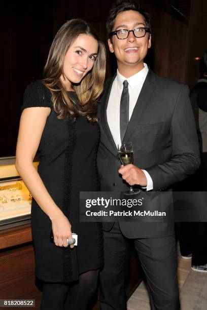 Anya Assante and Elliot Tomavno attend DAVID YURMAN Hosts A Men's Evening with dot429 at David Yurman’s Townhouse on November 3rd, 2010 in New York...