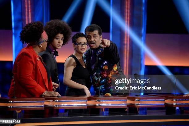 Episode 304" - "Neil deGrasse Tyson vs Rick Fox and Boy Band vs Girl Group"- The celebrity teams competing to win cash for their charities features...