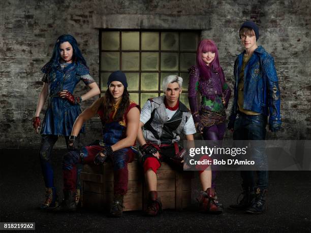 Disney Channel's original movie "Descendants 2" stars Sofia Carson as Evie, Booboo Stewart as Jay, Cameron Boyce as Carlos, Dove Cameron as Mal and...