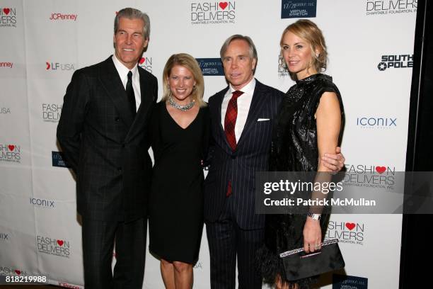 Terry Lundgren, Tina Lundgren, Tommy Hilfiger and Dee Ocleppo attend FASHION DELIVERS 5th Annual Gala at The Waldorf on November 3, 2010 in New York.