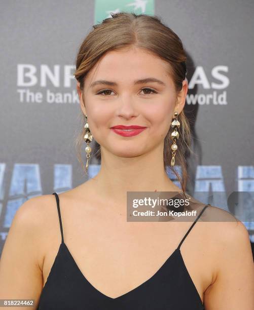 Actress Stefanie Scott arrives at the Los Angeles Premiere "Valerian And The City Of A Thousand Planets" at TCL Chinese Theatre on July 17, 2017 in...