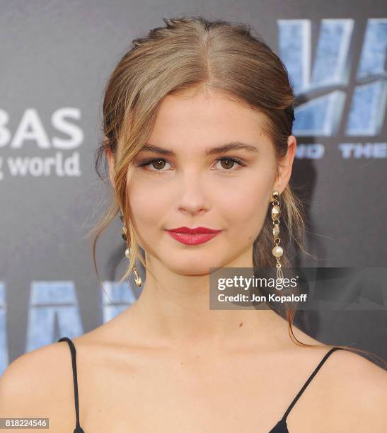 Actress Stefanie Scott arrives at the Los Angeles Premiere "Valerian And The City Of A Thousand Planets" at TCL Chinese Theatre on July 17, 2017 in...