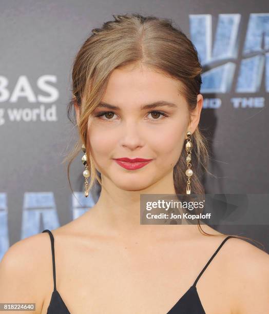 Actress Stefanie Scott arrives at the Los Angeles Premiere "Valerian And The City Of A Thousand Planets" at TCL Chinese Theatre on July 17, 2017 in...