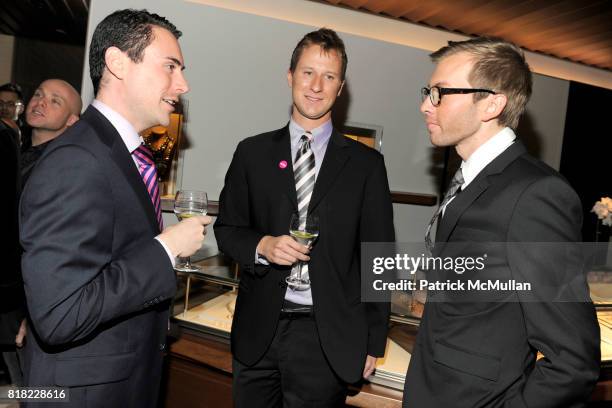 Darren Spedale, Bryan Moore and Joe Hubrich attend DAVID YURMAN Hosts A Men's Evening with dot429 at David Yurman’s Townhouse on November 3rd, 2010...