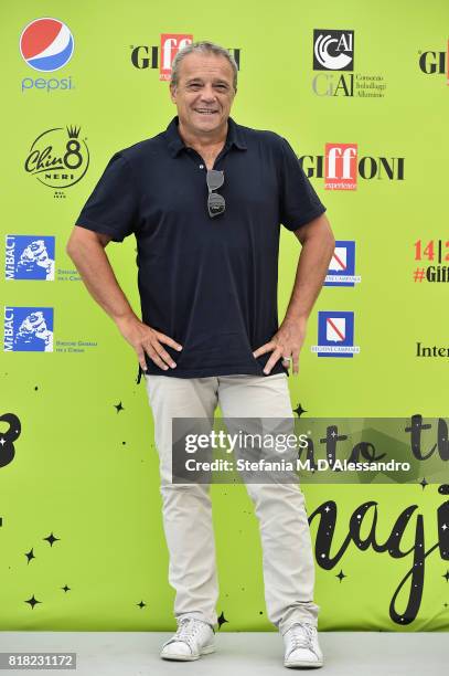Claudio Amendola attends Giffoni Film Festival 2017 Day 5 Photocall on July 18, 2017 in Giffoni Valle Piana, Italy.