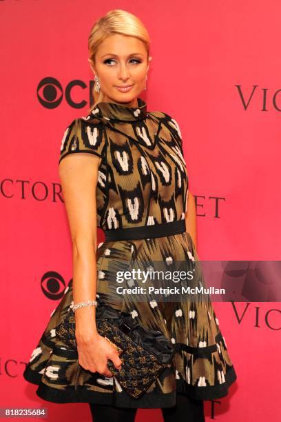Paris Hilton attend VICTORIA'S SECRET Fashion Show 2010 Arrivals at Lexington Armory on November 10th, 2010 in New York City.